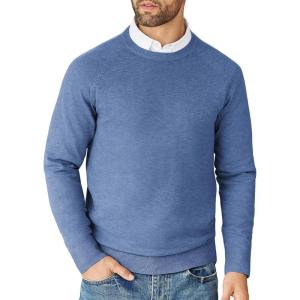 imageCOOFANDY Mens Crewneck Sweater Casual Dress Pullover Sweaters Slim Fit Lightweight Long Sleeve Raglan SweatersDark Blue