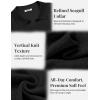 imageCOOFANDY Knit Polo Shirts for Men Short Sleeve V Neck Polo Lightweight Summer Casual Textured Polo ShirtsBlack