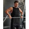 imageCOOFANDY Men Workout Tank Tops Sleeveless Gym Muscle Shirt Quick Dry Athletic Running Tee Shirts Summer LightweightBlack