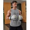 imageCOOFANDY Men Workout Tank Tops Sleeveless Gym Muscle Shirt Quick Dry Athletic Running Tee Shirts Summer LightweightLight Grey