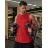 imageCOOFANDY Men Workout Tank Tops Sleeveless Gym Muscle Shirt Quick Dry Athletic Running Tee Shirts Summer LightweightRed
