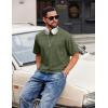imageCOOFANDY Mens Cotton TShirts Oversized Shirt Short Sleeves Streetwear Loose Fit Summer Tee Tops Washed Basic Unisex ShirtsArmy Green