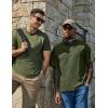 imageCOOFANDY Mens Cotton TShirts Oversized Shirt Short Sleeves Streetwear Loose Fit Summer Tee Tops Washed Basic Unisex ShirtsArmy Green