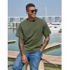 imageCOOFANDY Mens Cotton TShirts Oversized Shirt Short Sleeves Streetwear Loose Fit Summer Tee Tops Washed Basic Unisex ShirtsArmy Green