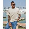 imageCOOFANDY Mens Cotton TShirts Oversized Shirt Short Sleeves Streetwear Loose Fit Summer Tee Tops Washed Basic Unisex ShirtsBeige