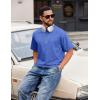 imageCOOFANDY Mens Cotton TShirts Oversized Shirt Short Sleeves Streetwear Loose Fit Summer Tee Tops Washed Basic Unisex ShirtsBlue