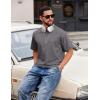 imageCOOFANDY Mens Cotton TShirts Oversized Shirt Short Sleeves Streetwear Loose Fit Summer Tee Tops Washed Basic Unisex ShirtsDark Grey