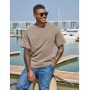 imageCOOFANDY Mens Cotton TShirts Oversized Shirt Short Sleeves Streetwear Loose Fit Summer Tee Tops Washed Basic Unisex ShirtsKhaki