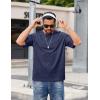 imageCOOFANDY Mens Cotton TShirts Oversized Shirt Short Sleeves Streetwear Loose Fit Summer Tee Tops Washed Basic Unisex ShirtsNavy Blue