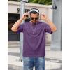 imageCOOFANDY Mens Cotton TShirts Oversized Shirt Short Sleeves Streetwear Loose Fit Summer Tee Tops Washed Basic Unisex ShirtsPurple