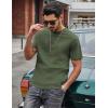 imageCOOFANDY Mens Cotton TShirts Short Sleeve T Shirt Crew Neck Tees Casual Wash Basic Tee ShirtsArmy Green