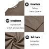 imageCOOFANDY Mens Crew Neck TShirt Long Sleeve Casual Pullover Tees Soft Stretch Basic Tee ShirtsBrown