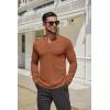 imageCOOFANDY Mens Henley Shirts Long Sleeve Casual Button Shirts Fashion Lightweight Pullover ShirtsCaramel