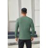 imageCOOFANDY Mens Henley Shirts Long Sleeve Casual Button Shirts Fashion Lightweight Pullover ShirtsDark Green