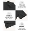 imageCOOFANDY Mens Knit Polo Shirts Short Sleeve Casual Textured Polo Shirt Summer Vintage Collared Golf TShir01black