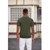 imageCOOFANDY Mens Knit Polo Shirts Short Sleeve Slim Fit Textured Golf Polo Shirt Casual Summer Vacation TShirtsArmy Green