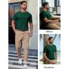 imageCOOFANDY Mens Knit TShirts Casual Short Sleeve Crewneck Shirt Textured Pullover TeesGreen