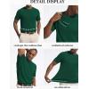imageCOOFANDY Mens Knit TShirts Casual Short Sleeve Crewneck Shirt Textured Pullover TeesGreen