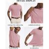 imageCOOFANDY Mens Knit TShirts Casual Short Sleeve Crewneck Shirt Textured Pullover TeesPink