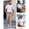 imageCOOFANDY Mens Knit TShirts Casual Short Sleeve Crewneck Shirt Textured Pullover TeesWhite