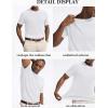 imageCOOFANDY Mens Knit TShirts Casual Short Sleeve Crewneck Shirt Textured Pullover TeesWhite