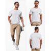 imageCOOFANDY Mens Knit TShirts Casual Short Sleeve Crewneck Shirt Textured Pullover TeesWhite