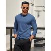 imageCOOFANDY Mens Long Sleeve T Shirts Crew Neck Casual Basic Tee Shirt Lightweight Pullover Shirts1 Packblue