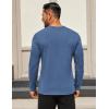 imageCOOFANDY Mens Long Sleeve T Shirts Crew Neck Casual Basic Tee Shirt Lightweight Pullover Shirts1 Packblue
