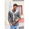 imageCOOFANDY Mens Long Sleeve Tee Shirts Stretch Crew Neck Thermal Shirts Casual T Shirts for MenLight Grey