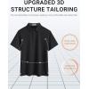 imageCOOFANDY Mens Polo Shirts Short Sleeve Casual Summer Polo Tee Classic Collared Golf Stylish Tops01black