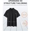 imageCOOFANDY Mens Polo Shirts Short Sleeve Casual Summer Polo Tee Classic Collared Golf Stylish Tops02black Solid