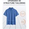 imageCOOFANDY Mens Polo Shirts Short Sleeve Casual Summer Polo Tee Classic Collared Golf Stylish TopsBlue
