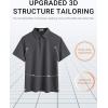 imageCOOFANDY Mens Polo Shirts Short Sleeve Casual Summer Polo Tee Classic Collared Golf Stylish TopsDark Grey