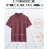 imageCOOFANDY Mens Polo Shirts Short Sleeve Casual Summer Polo Tee Classic Collared Golf Stylish TopsDark Red