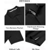 imageCOOFANDY Mens Polo Shirts Short Sleeve Cotton Pique Casual Button T Shirts Classic Fit Collared Golf ShirtsBlack