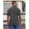 imageCOOFANDY Mens Polo Shirts Short Sleeve Cotton Pique Casual Button T Shirts Classic Fit Collared Golf ShirtsDark Gray