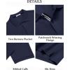 imageCOOFANDY Mens Polo Shirts Short Sleeve Cotton Pique Casual Button T Shirts Classic Fit Collared Golf ShirtsNavy Blue