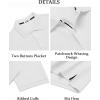 imageCOOFANDY Mens Polo Shirts Short Sleeve Cotton Pique Casual Button T Shirts Classic Fit Collared Golf ShirtsWhite