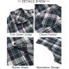 imageCOOFANDY Mens Sleeveless Flannel Shirt Casual Summer Tank Top Button Up Sleeveless Beach Shirts with Chest PocketBluegreen