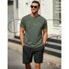 imageCOOFANDY Mens T Shirt Short Sleeve Classic Crew Neck TShirt Casual Summer Basic Tee ShirtsArmy Green