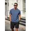 imageCOOFANDY Mens T Shirt Short Sleeve Classic Crew Neck TShirt Casual Summer Basic Tee ShirtsBlue