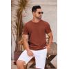 imageCOOFANDY Mens T Shirt Short Sleeve Classic Crew Neck TShirt Casual Summer Basic Tee ShirtsCaramel