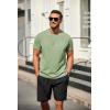 imageCOOFANDY Mens T Shirt Short Sleeve Classic Crew Neck TShirt Casual Summer Basic Tee ShirtsLight Green