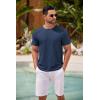 imageCOOFANDY Mens T Shirt Short Sleeve Classic Crew Neck TShirt Casual Summer Basic Tee ShirtsNavy Blue