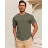 imageCOOFANDY Mens T Shirt Short Sleeve Cotton Blend TShirts Crew Neck Casual Summer Basic Tee ShirtsArmy Green