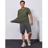 imageCOOFANDY Mens T Shirt Short Sleeve Cotton Blend TShirts Crew Neck Casual Summer Basic Tee ShirtsArmy Green