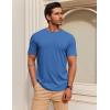 imageCOOFANDY Mens T Shirt Short Sleeve Cotton Blend TShirts Crew Neck Casual Summer Basic Tee ShirtsBlue