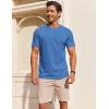 imageCOOFANDY Mens T Shirt Short Sleeve Cotton Blend TShirts Crew Neck Casual Summer Basic Tee ShirtsBlue
