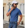 imageCOOFANDY Mens T Shirt Short Sleeve Cotton Blend TShirts Crew Neck Casual Summer Basic Tee ShirtsDazzling Blue