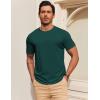imageCOOFANDY Mens T Shirt Short Sleeve Cotton Blend TShirts Crew Neck Casual Summer Basic Tee ShirtsLake Green